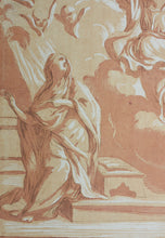 Load image into Gallery viewer, Giovanni Maria Morandi, after. The Annunciation. Engraving by Anne Claude de Caylus. 1742.
