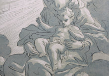 Load image into Gallery viewer, Luigi Garzi, after. St Philippe de Néry. Engraving by Anne Claude de Caylus. 1742.
