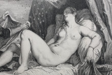 Load image into Gallery viewer, Titian, after. Danae. Engraving by Louis Desplaces. 1742.

