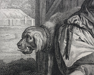 Paolo Veronese, after. Adoration of the shepherds. Engraving by Louis Jacob. 1742.