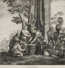 Load image into Gallery viewer, Paolo Veronese, after. Rebecca. Engraving by Jean Moyreau. 1742.

