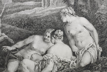 Load image into Gallery viewer, Jacopo Bassano, after. Diana and Actaeon. Engraving by Étienne Fessard. 1742.
