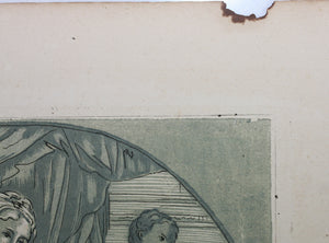 Pietro de' Pietri, after. The Virgin and child with saints. Engraving by Anne Claude de Caylus. 1742.