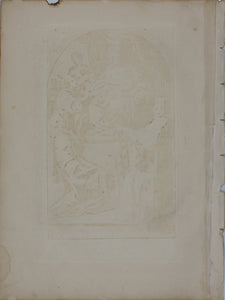Pietro de' Pietri, after. The Virgin and child with saints. Engraving by Anne Claude de Caylus. 1742.