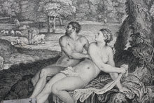 Load image into Gallery viewer, Andrea Meldolla, called Schiavone, after. Jupiter et Io. Etching by Pierre Aveline. 1742.
