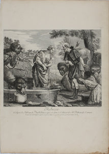 Paolo Veronese, after. Rebecca. Engraving by Louis Jacob. 1742.