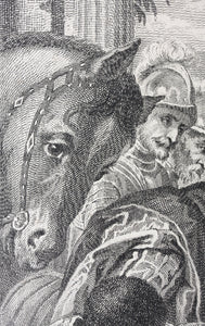 Paolo Veronese, after. Adoration of the Magi. Engraving by Nicolas Gabriel Dupuis. 1742.