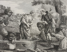 Load image into Gallery viewer, Paolo Veronese, after. Rebecca. Engraving by Louis Jacob. 1742.
