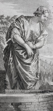 Load image into Gallery viewer, Paolo Veronese, after. Rebecca. Engraving by Louis Jacob. 1742.
