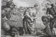 Load image into Gallery viewer, Paolo Veronese, after. Rebecca. Engraving by Louis Jacob. 1742.
