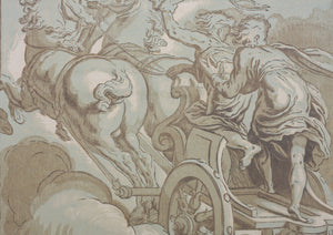 Paolo Farinati, after. The Sun's chariot. Engraving by Nicolas Lesueur. 1742.