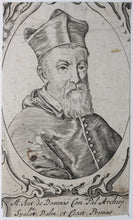 Load image into Gallery viewer, Portrait of Marco Antonio de Dominis. Engraving. Possibly XVII C.
