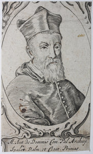 Portrait of Marco Antonio de Dominis. Engraving. Possibly XVII C.