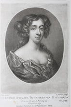 Load image into Gallery viewer, Sir Peter Lely, after. Portrait of Frances Stuart Dutchess of Richmond. Mezzotint by Charles Turner. 1810-1815.
