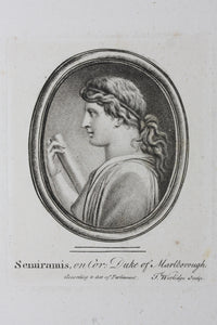 Thomas Worlidge. Semiramis. Etching. 1768.