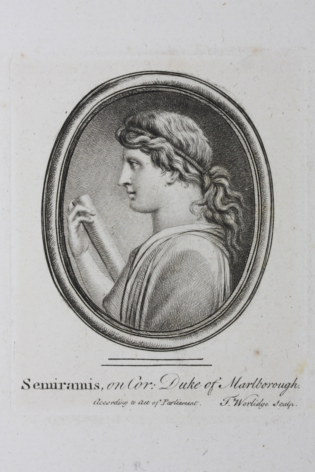 Thomas Worlidge. Semiramis. Etching. 1768.