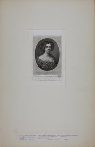 Sir Peter Lely, after. Portrait of Frances Stuart Dutchess of Richmond. Mezzotint by Charles Turner. 1810-1815.