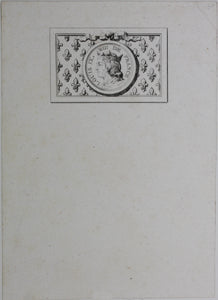 Portrait of Louis IX, Roy de France. Engraving. XVIII C.
