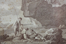 Load image into Gallery viewer, Joseph Vernet, after. Coastal scene. Engraving by Francesco del Pedro. Late XVIII - early XIX C.
