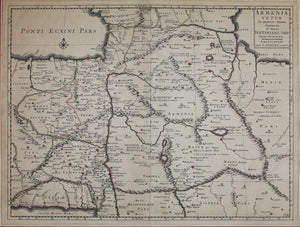 Philippe de La Rue. The map of Armenia at the time of Justinian. Published by C. Mortier. XVIII C.