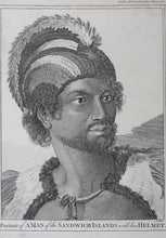 Load image into Gallery viewer, John Webber, after. Portrait of a Man of the Sandwich Islands with His Helmet. A Young Woman of the Sandwich Islands. George Noble. 1784-1786.
