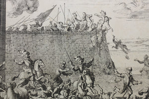 Jan Luyken, after. The French Fury in Antwerp, 1583. Etching by Gaspar Bouttats. C. 1687.