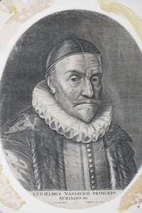 Michiel Jansz. Mierevelt, after. Portrait of William I, Prince of Orange. Engraving. Late XVII C.