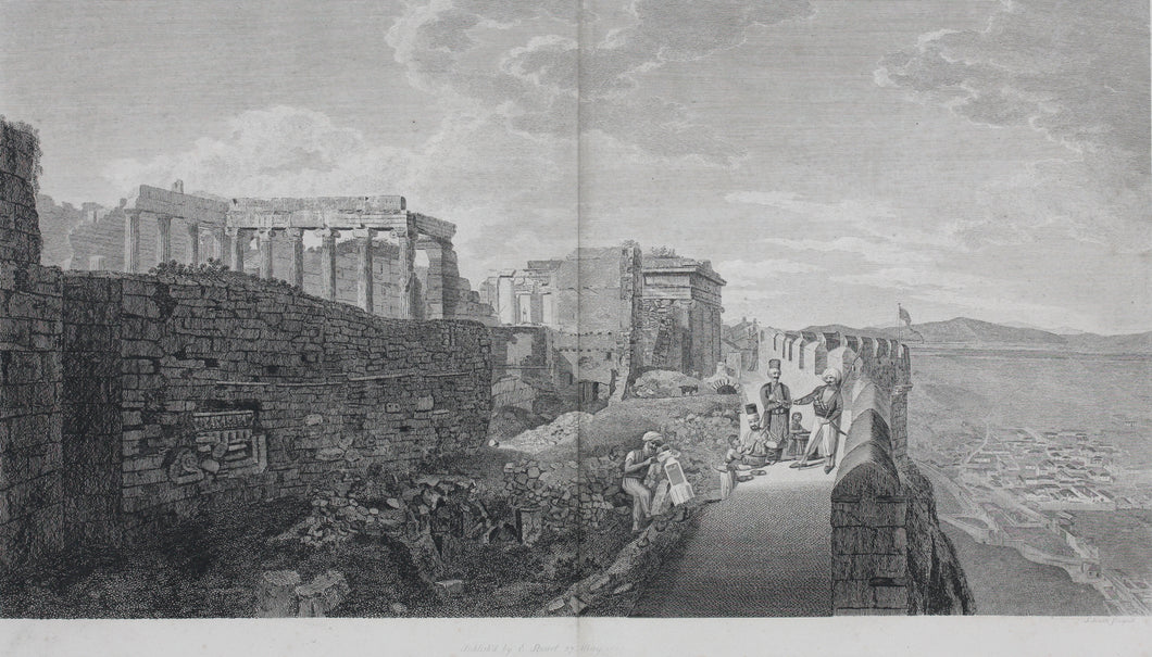 William Pars, after. A view of the Temple of Erechtheus Athens. Etching by Samuel Smith. 1789.