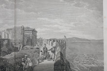 Load image into Gallery viewer, William Pars, after. A view of the Temple of Erechtheus Athens. Etching by Samuel Smith. 1789.
