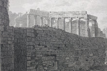 Load image into Gallery viewer, William Pars, after. A view of the Temple of Erechtheus Athens. Etching by Samuel Smith. 1789.
