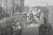 Load image into Gallery viewer, William Pars, after. A view of the Temple of Erechtheus Athens. Etching by Samuel Smith. 1789.
