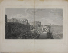 Load image into Gallery viewer, William Pars, after. A view of the Temple of Erechtheus Athens. Etching by Samuel Smith. 1789.

