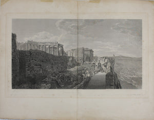 William Pars, after. A view of the Temple of Erechtheus Athens. Etching by Samuel Smith. 1789.