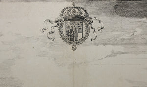 Giovanni Tommaso Borgonio, after. View of Hautecombe Abbey. Engraving. ca 1674.
