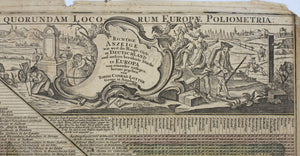 Tobias Conrad Lotter. Polyometry of Germany and some other parts of Europe. Engraving chart. 1760.