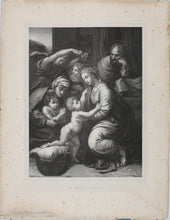 Load image into Gallery viewer, Raphael, after. Gérard Edelinck, after. The Holy Family of Francis I. Lithograph by Collette &amp; Sanson. C. 1844.
