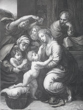 Load image into Gallery viewer, Raphael, after. Gérard Edelinck, after. The Holy Family of Francis I. Lithograph by Collette &amp; Sanson. C. 1844.
