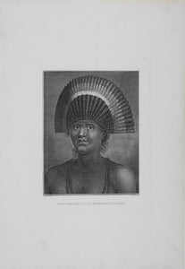 John Webber, after. Poulaho, King of the Friendly Islands. Engraving by John Hall. 1784.
