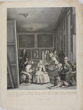 Load image into Gallery viewer, Diego Velázquez, after. Las Meninas. Engraving by Pierre Audouin. 1791-1798.
