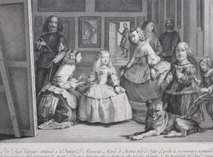 Diego Velázquez, after. Las Meninas. Engraving by Pierre Audouin. 1791-1798.