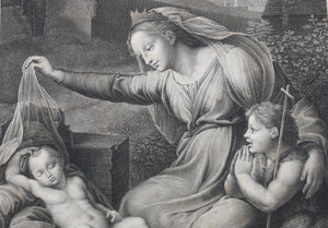Raphael, after. André Dutertre, after. Silence of the Holy Virgin. Engraving by Jean Baptiste Louis Massard. 1803 - 1815.