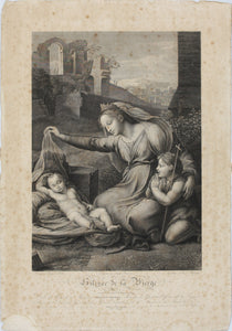 Raphael, after. André Dutertre, after. Silence of the Holy Virgin. Engraving by Jean Baptiste Louis Massard. 1803 - 1815.