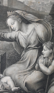 Raphael, after. André Dutertre, after. Silence of the Holy Virgin. Engraving by Jean Baptiste Louis Massard. 1803 - 1815.