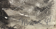 Load image into Gallery viewer, Muse(?). Seascape sketch. Watercolor, ink, and chalk. 1941.

