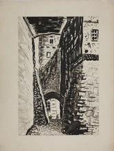 Load image into Gallery viewer, Feliks Dolgan. Narrow street of the old town. Ink, pen. Mid XX C.
