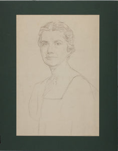 Roy Charles Gamble. Two female and one male portraits. Graphite, chalk, and pastel drawings. Mid XX C.