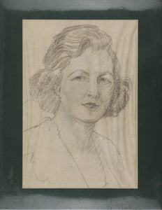 Roy Charles Gamble. Two female and one male portraits. Graphite, chalk, and pastel drawings. Mid XX C.