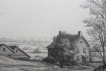 Load image into Gallery viewer, Ulysses Ricci, attributed to. American Landscape. Graphite drawing. XX C.
