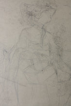 Load image into Gallery viewer, American Impressionism. At the Resort. Boys, girls and mothers enjoying leisure time at a resort. Sketches for murals. Watercolor and graphite. Early XX C.
