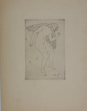 Load image into Gallery viewer, Ornulf Bast. The Bird Woman. Drypoint. 1947.
